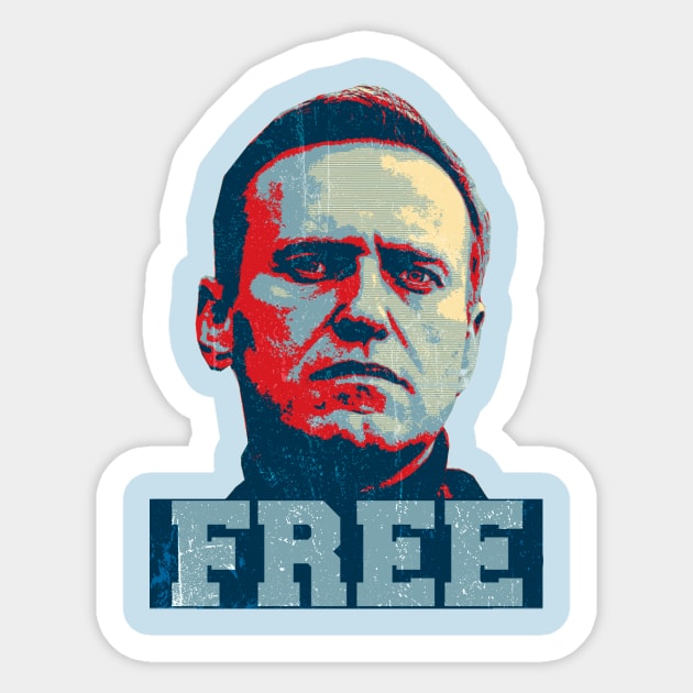 Vintage Free Navalny Sticker by wizardwenderlust